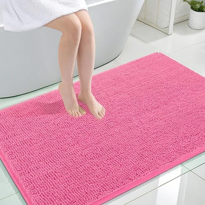 OLANLY Large Bathroom Rugs 44x32, Extra Soft Absorbent Chenille Bath Rugs by OLANLY