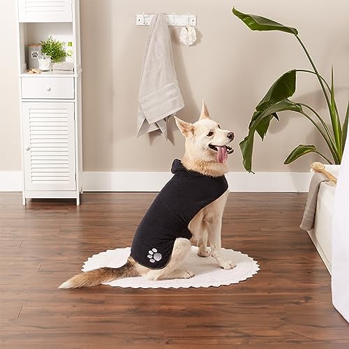 Bone Dry Pet Robe Collection Embroidered Absorbent Microfiber Bath Robe - Image 5