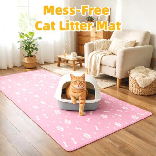 Cat Litter Mat, 2 Pack Large 40" X 29" Litter Trapping Mat - Image 6