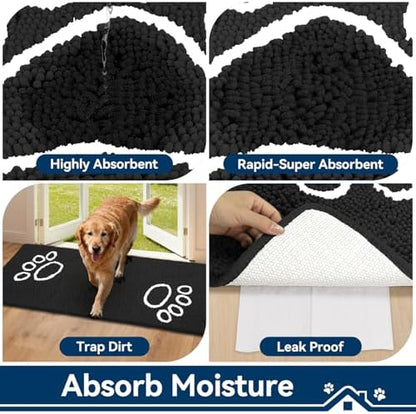 Bcoimo Super Absorbent Dog Door Mat - Image 4