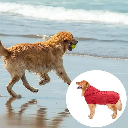 Geyecete Dog Drying Coat with Hood - Image 5