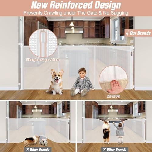 Reinforced 42" Extra Tall x 75" Wide Retractable Gate - Image 2