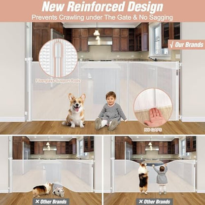 Reinforced 42" Extra Tall x 75" Wide Retractable Gate - Image 2