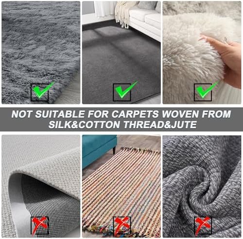 B-Land Carpet Rake for Pet Hair Removal, Carpet Scrape for Rug Pink - Image 6