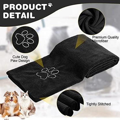 Chumia 4 Pcs Dog Towels for Drying, 30 x 50 Inch - Image 2