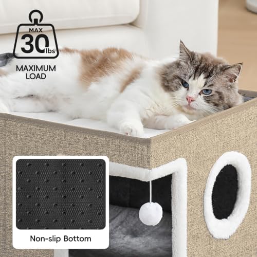 Extra-Wide Cat Houses for Indoor Cats, Large Cat Cave Bed - Image 5