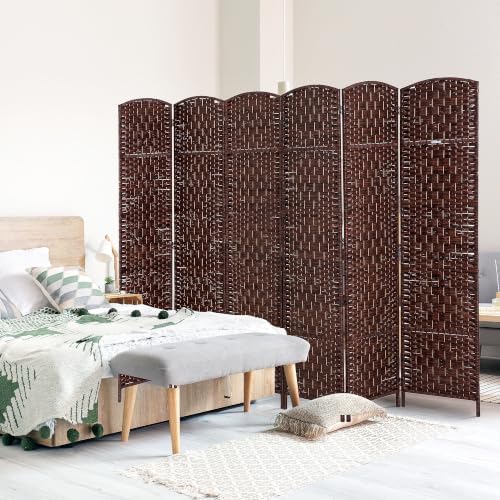 HOMCOM Room Divider 6-Panel, 6FT-Tall Folding Privacy Screen - Image 2