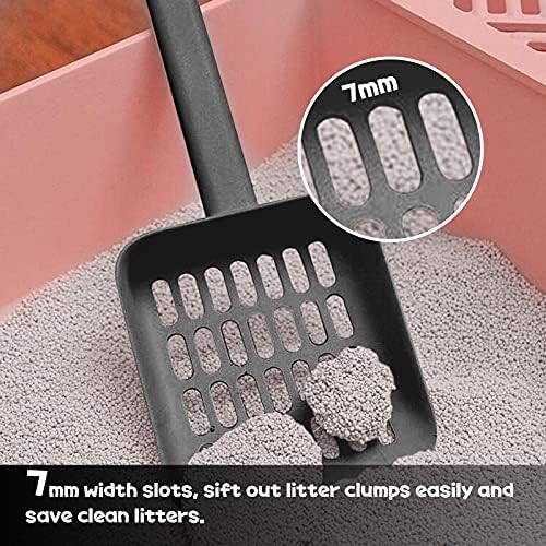 Cat Litter Scooper with Caddy and Holder, with Container to Store, Durable ABS - Image 4