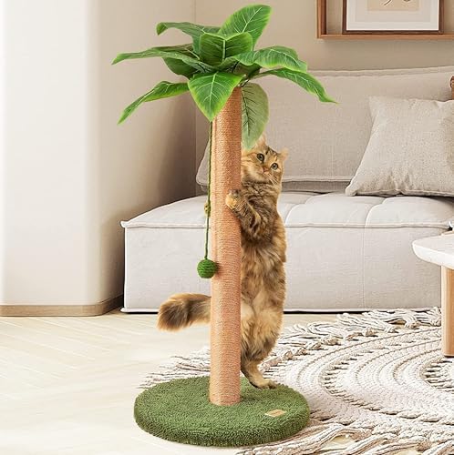 Meowoou Cat Scratching Post 33 Inch Tall Cat Scratcher by Meowoou