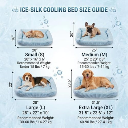Cooling Dog Bed for Large Medium Small Dogs, Breathable Dog Cooling Mat - Image 6