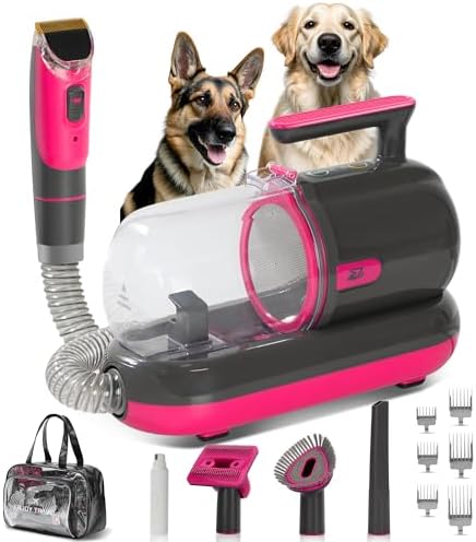 Dog Grooming Vacuum Kit, Dyson-Style Gray by S7