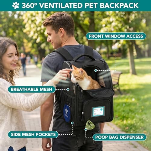 PetAmi Expandable Dog Cat Backpack Carrier, Airline Approved - Image 5