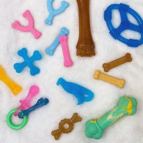 Nylabone Puppy Chew Teething Knuckle Bone Dog Chew Toy, Chicken Flavor - Image 6
