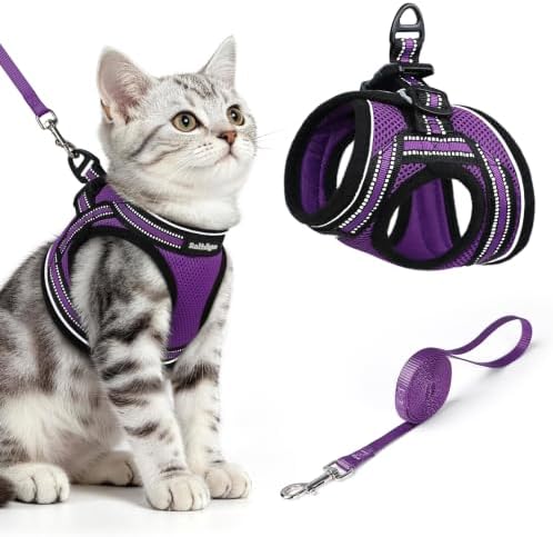 rabbitgoo Cat Harness and Leash Set, Step-in Soft Vest by rabbitgoo