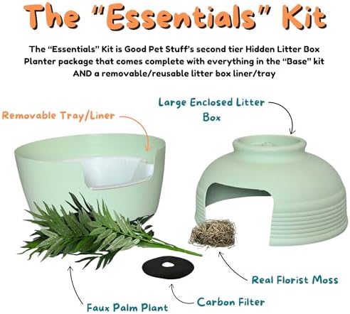 Good Pet Stuff Original Hidden Litter Box Planter, Decorative Cat Litter - Image 5