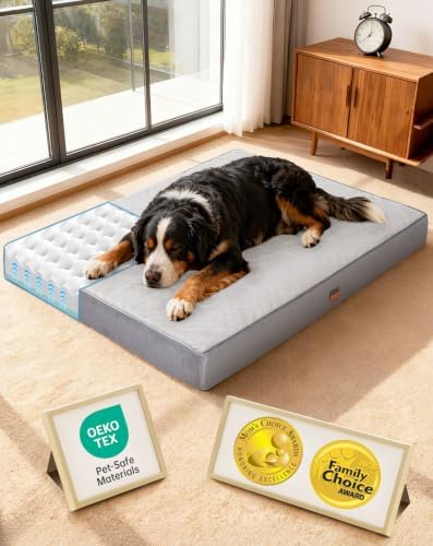 OhGeni Orthopedic Waterproof Large Dog Bed, Memory Foam, 54 inch by OhGeni