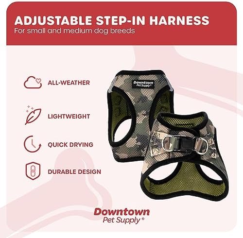 Downtown Pet Supply Step in Dog Harness No Pull, Camo Green - Image 3
