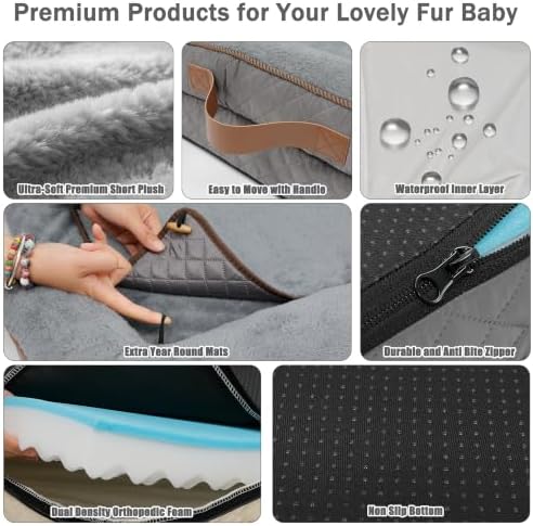 Large Dog Sofa Bed with Reusable Potty Pad - Image 5