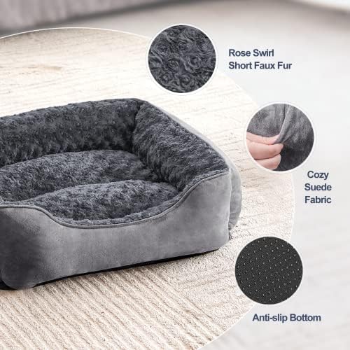 JOEJOY Rectangle Dog Bed for Large Medium Small Dogs - Image 2