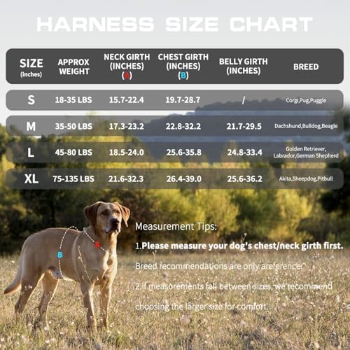 Dog Harness for Large Dogs, No Pull Tactical Vest - Image 6