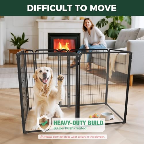 FXW AuraSpace Pro Acrylic & Wire Mesh Indoor Dog Playpen, 6 Panels - Image 2