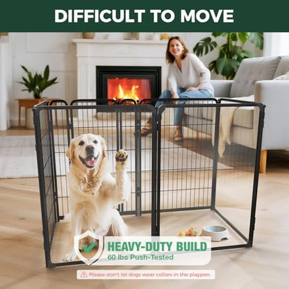 FXW AuraSpace Pro Acrylic & Wire Mesh Indoor Dog Playpen, 6 Panels - Image 2