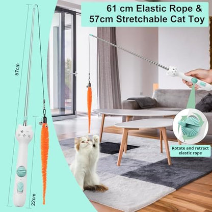 TBTeek Cat Toys Retractable Pole Wand Toy - Image 4