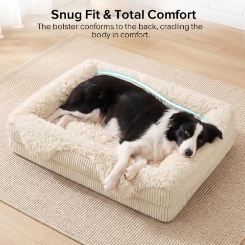 GASUR Orthopedic Dog Bed for Large Sized Dog, Plush Washable Dog Couch Beds - Image 3