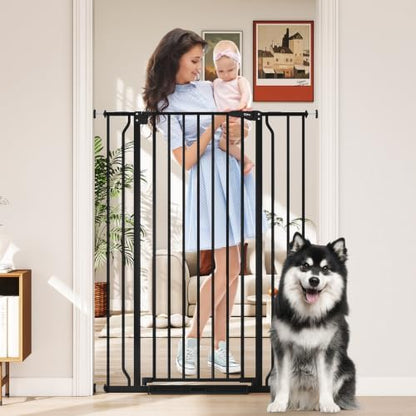 50" Extra Tall Baby Gate No Drilling, Auto Close Dog Gate by Cideny