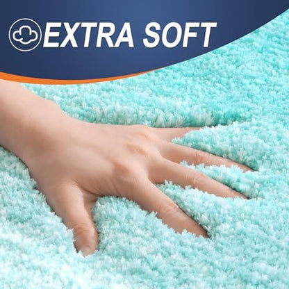 OLANLY Bathroom Runner Rug 59x20, Extra Soft Absorbent Microfiber Bath Rugs - Image 3