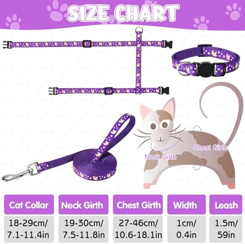 2 Pack Cat Harness and Leash - Image 2