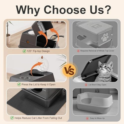 2PACK Stainless Steel Litter Box - Image 5