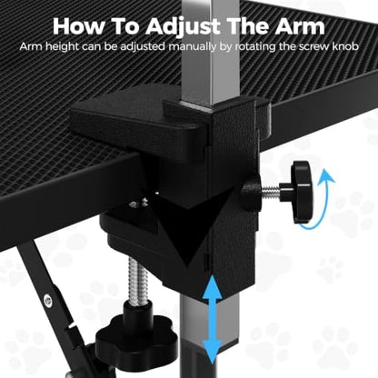 Garvee 32''H Pet Grooming Table, Adjustable & Anti-Slip Dog Grooming Table - Image 3