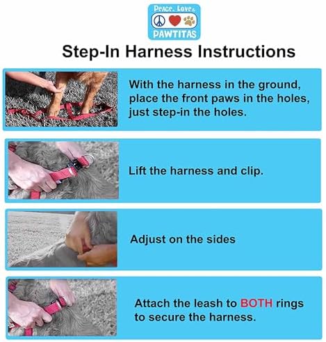 Pawtitas Multicolor Step-in Dog Harness – Adjustable No-Pull Vest - Image 6