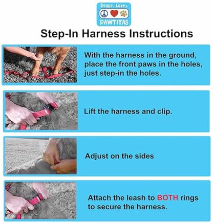 Pawtitas Multicolor Step-in Dog Harness – Adjustable No-Pull Vest - Image 6