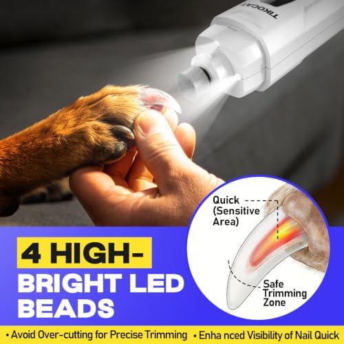 Whisper-Quiet Dog Nail Grinder Kit 50%More Powerful - Image 4