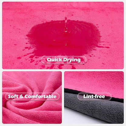 MICOOYO Dog Towels for Drying Dogs 3 Pack, Ultra Absorbent Microfiber Pet Bath - Image 3