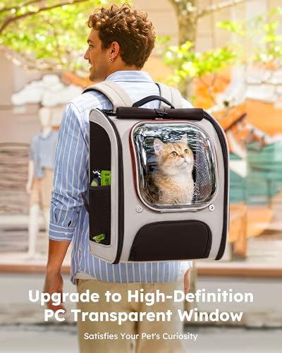 Pecute Dog Backpack Carrier, Large Space Dog Bubble Backpack - Image 2