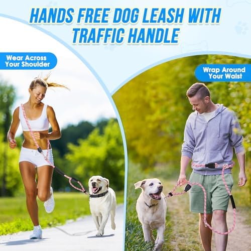 Lukovee Hands Free Dog Leash, 10FT Adjustable Waist-Lead & Shoulder Lead - Image 2