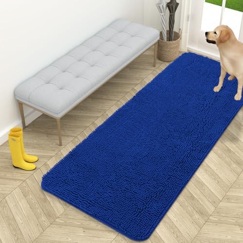 OLANLY Dog Door Mat for Muddy Paws 59x24, Super Absorbent Chenille Mud Mat by OLANLY