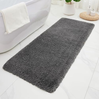 ILANGO Bathroom Rugs 60" × 24", Extra Soft Absorbent Microfiber Bath Rugs by ILANGO