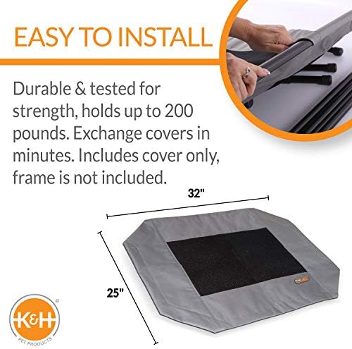 K&H Pet Products Dog Cot Replacement Cover, Designed to fit K&H Medium Pet Cots - Image 2