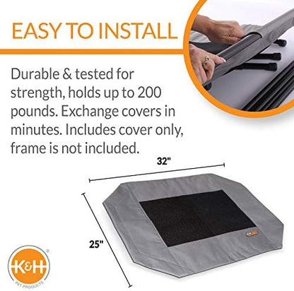 K&H Pet Products Dog Cot Replacement Cover, Designed to fit K&H Medium Pet Cots - Image 2