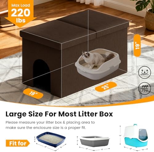 3-in-1 Cat Litter Box Enclosure - Image 3