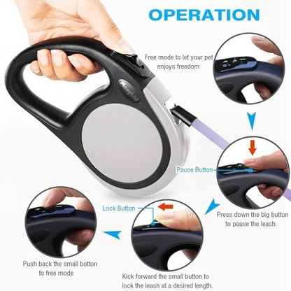 Heavy Duty Retractable Dog Leash-16ft Strong & Durable Walking Leash - Image 6
