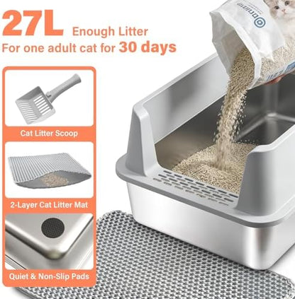Stainless Steel Cat Litter Box - Image 6