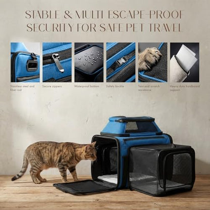Top-Side Expandable Pet Carrier, Treat Window - Image 6