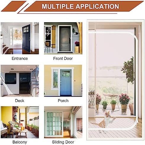 Upgraded Reinforced Pet Screen Door Thickened Cat Resistant Mesh Screen Door - Image 2
