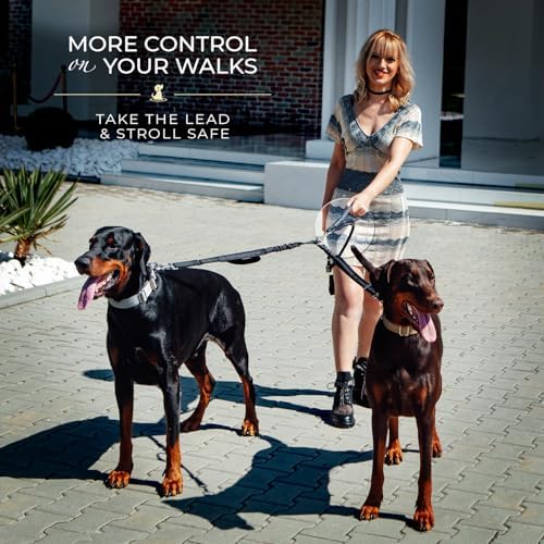 Premium Double Leash for Two Dogs, Medium & Large Breeds - Image 7
