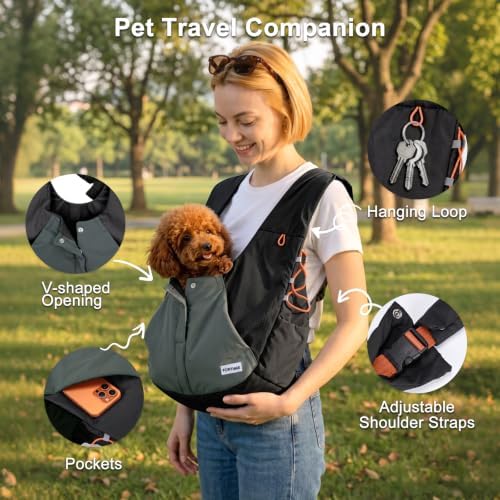 FURTIME Dog Sling Carrier, Puppy Sling - Image 6